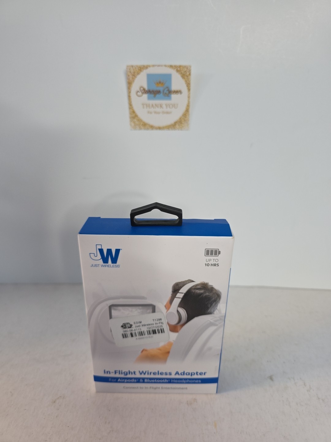 Just Wireless In-Flight Wireless Adapter For AirPods & Bluetooth Headphones New