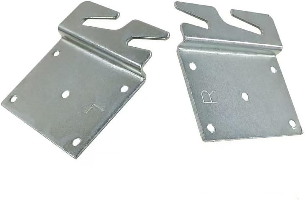 2Pcs Heavy Duty Universal Wood Bed Rail Hook Plates for Frame Bracket Headboard
