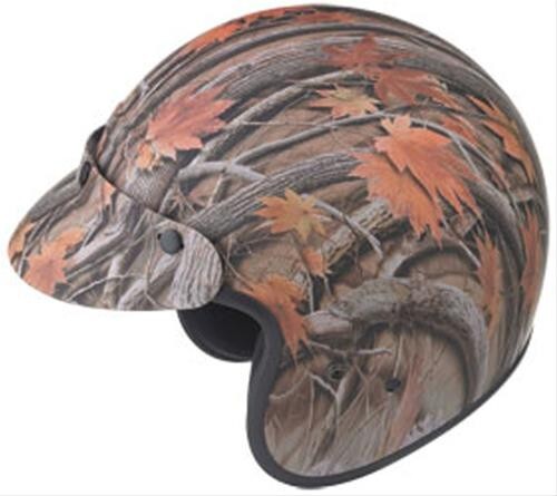 GMAX GM2S OPEN-FACE Helmet LEAF CAMO X-SMALL 53-54cm G102563 72-8356XS