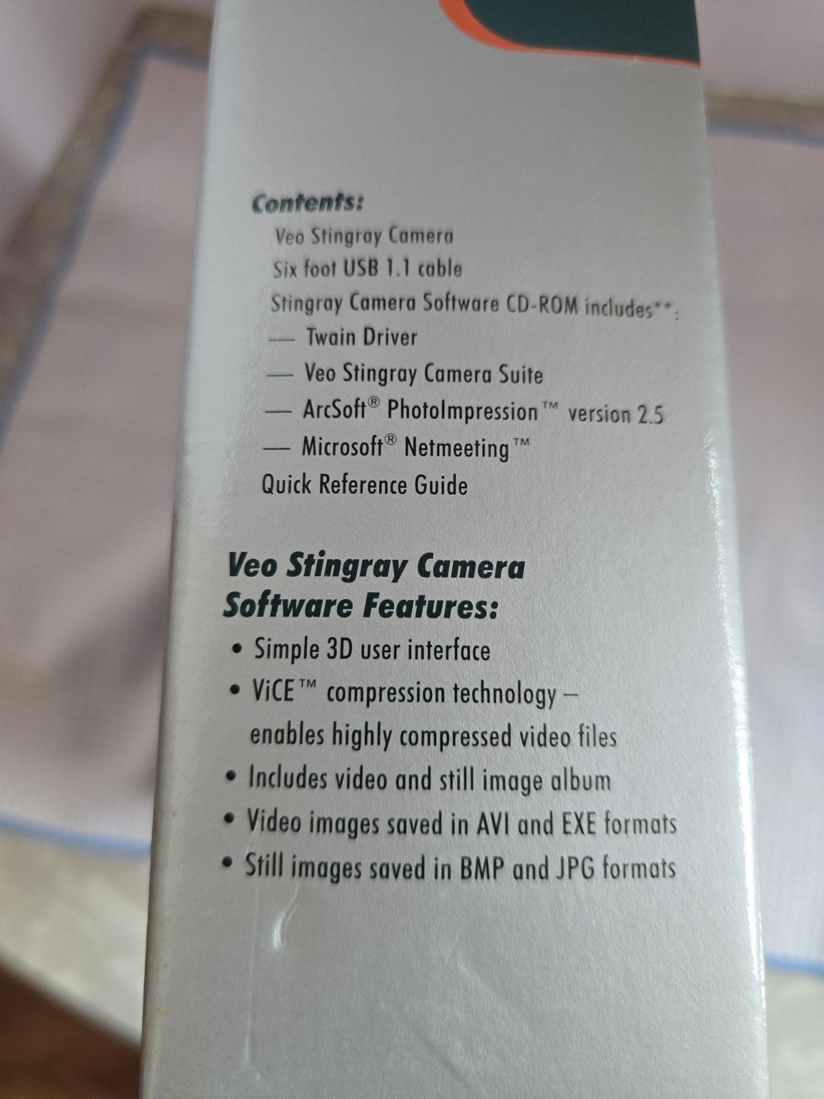 Genuine Veo Digital Imaging Made Easy Stingray Internet PC Camera **NEW-