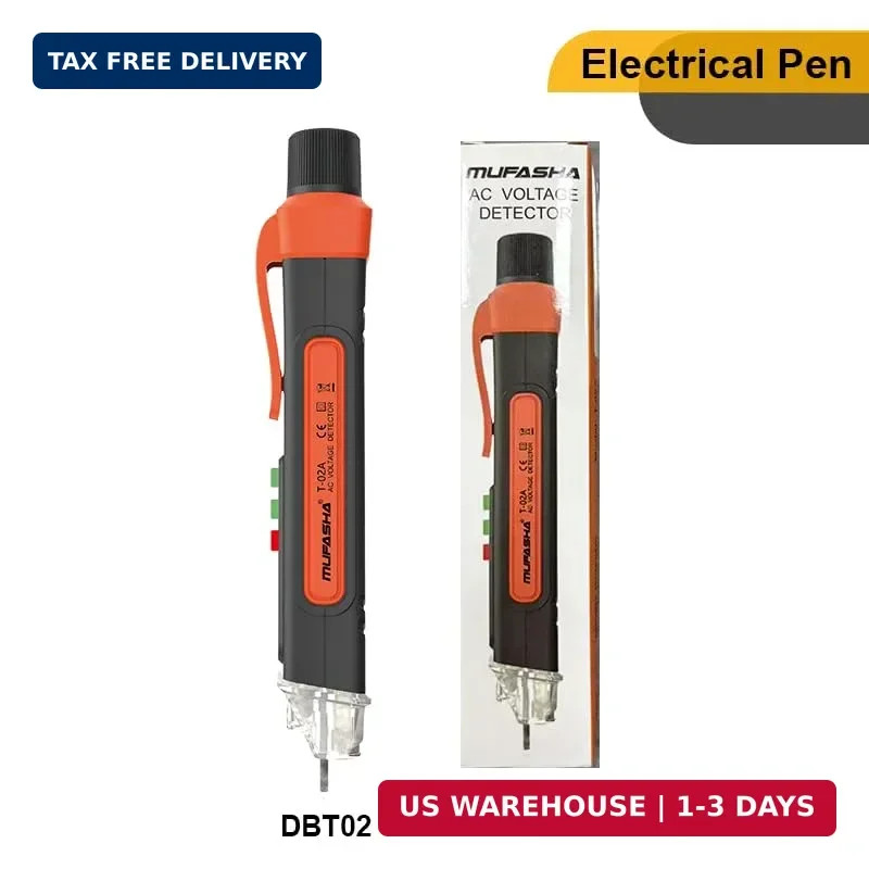Non-Contact Voltage Tester with LED Flashlight, Buzzer Alarm, AC Voltage