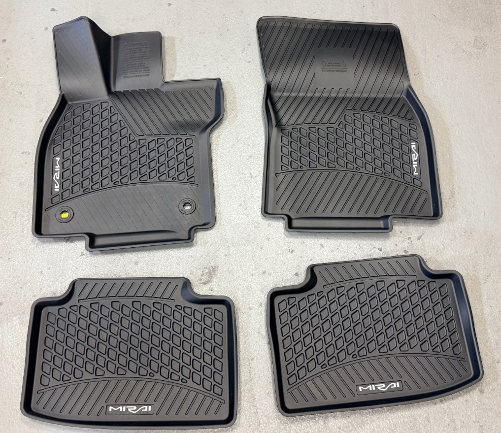 TOYOTA MIRAI 2021-2026 4PCS BLACK ALL WEATHER FLOOR LINERS PK210-62MT0