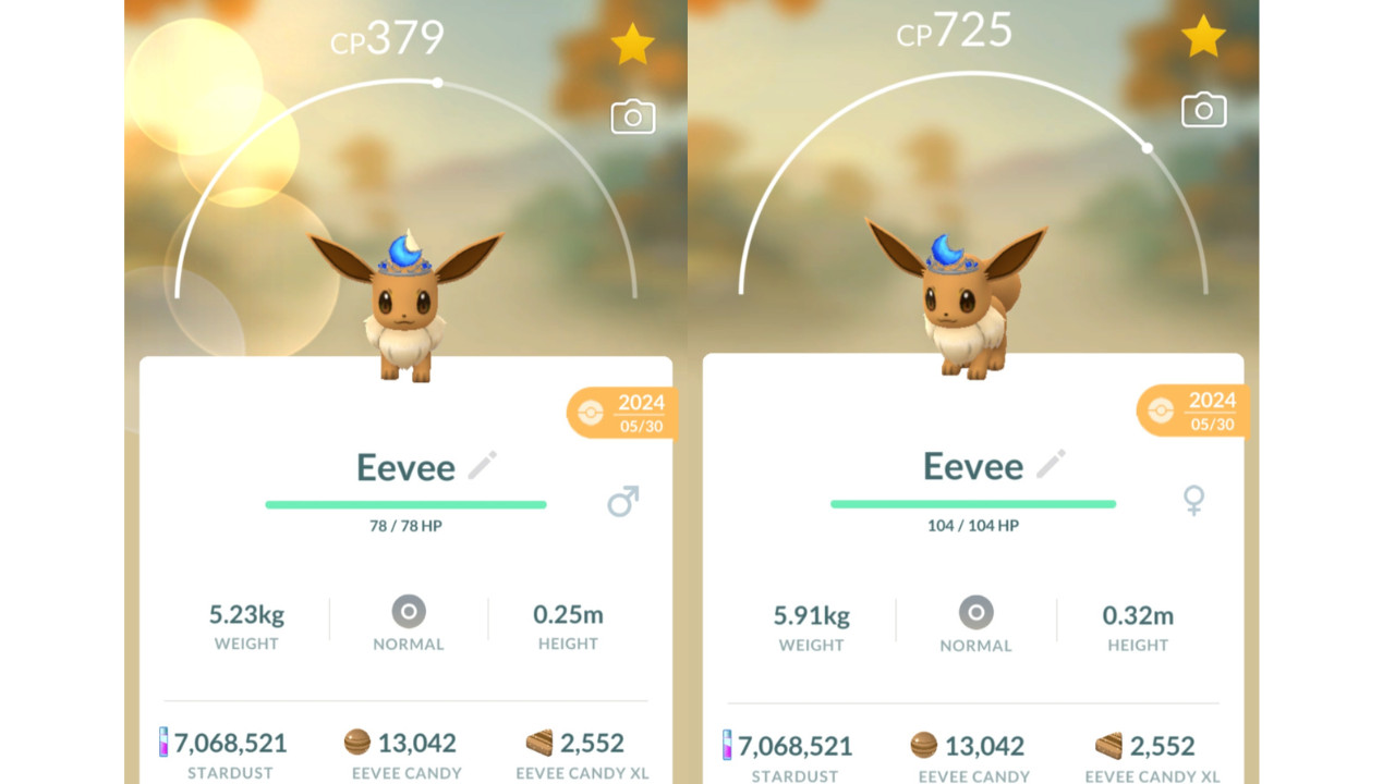 🌙Non Shiny Eevee (Non Dazzling Eevee) Moon Crown Pokemon GO🌙 Exchange