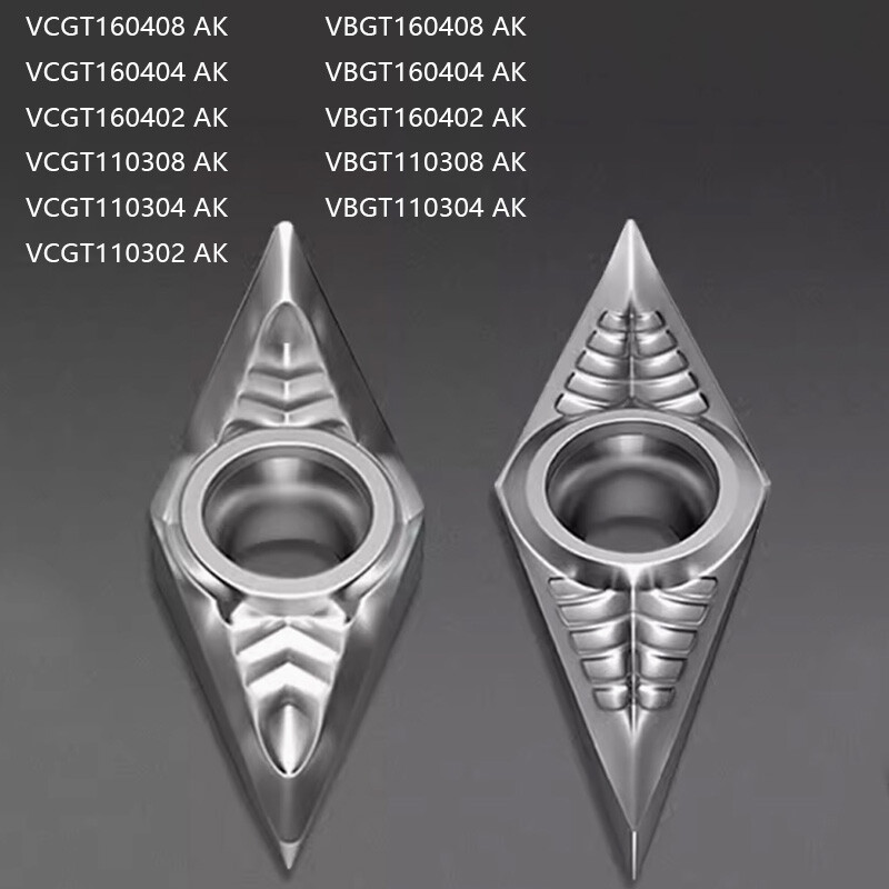 VCGT VBGT AK Indexable Carbide Turning Inserts For Aluminum CNC Turning Inserts