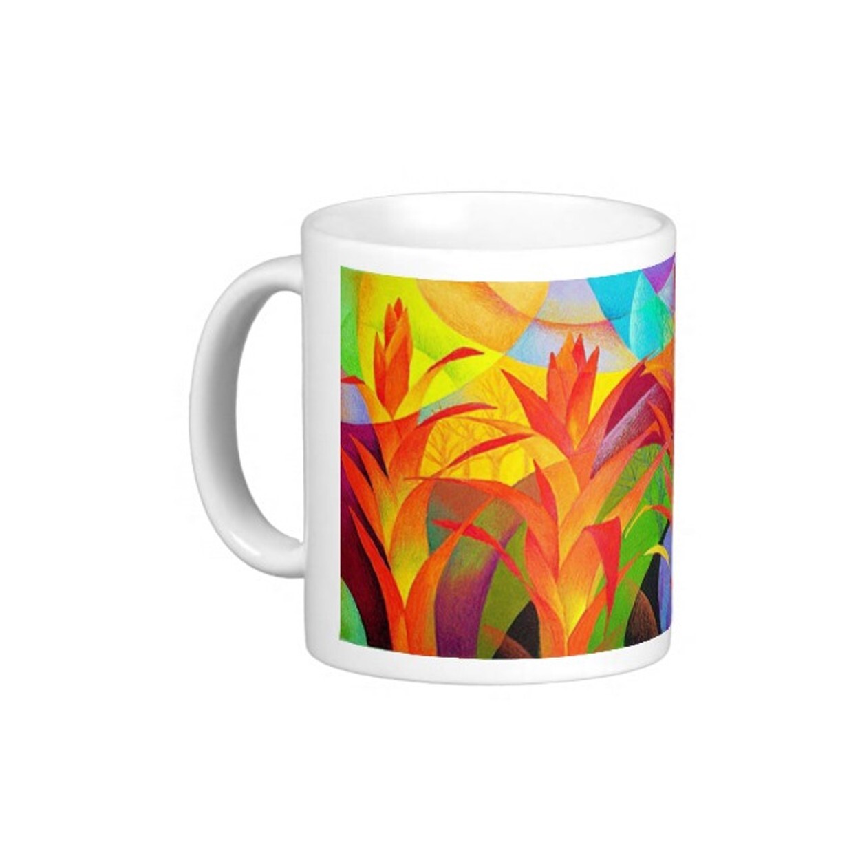 Ceramic Mug - Tropical Flowers