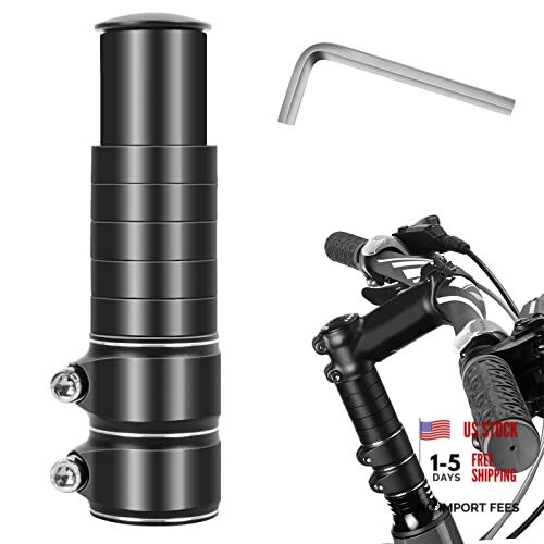 Bike Stem Riser Adjustable Bicycle Handlebar Extender Increases Bar Height 5.3"
