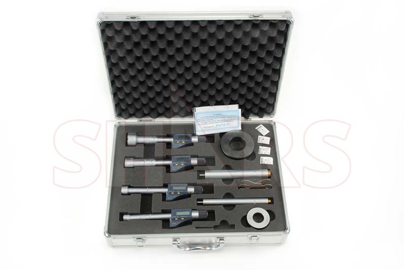 Shars 4" - 10" IP54 Electronic Three-Point Internal Micrometer Set R]