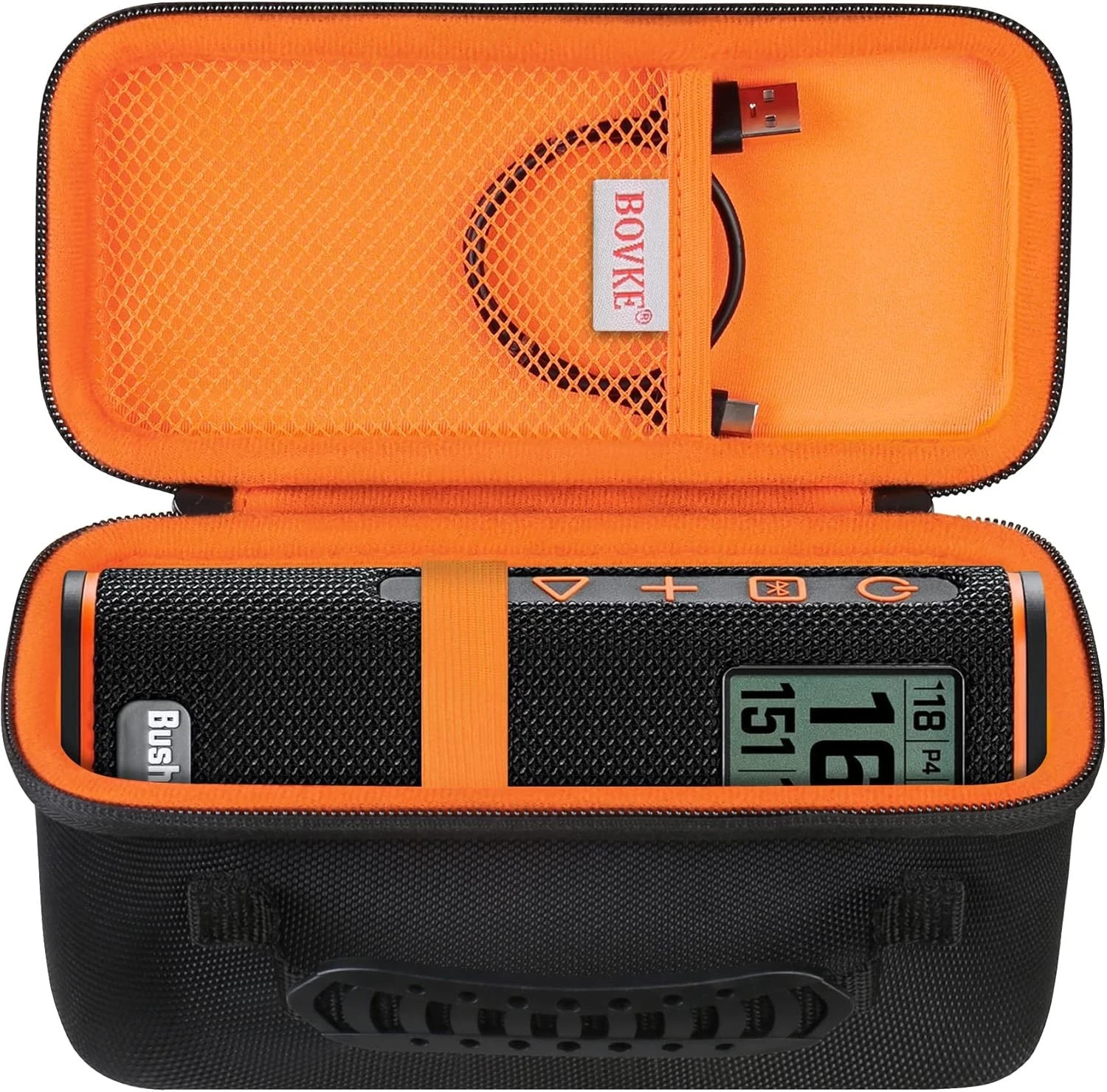 Carrying Case for Bushnell Wingman View Golf GPS Speaker, Extra Mesh Pocket for
