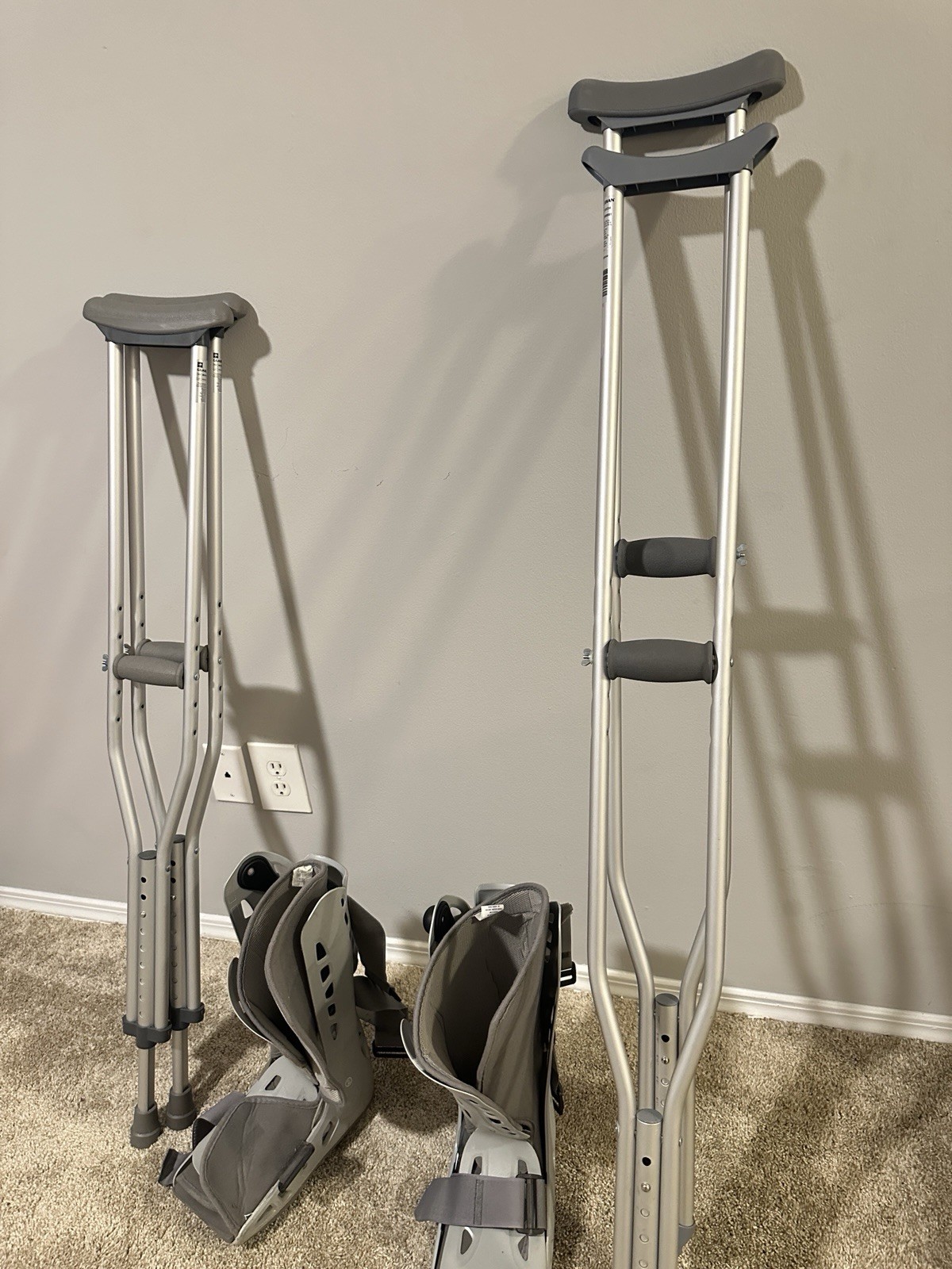Medical Crutches And CAM boot Bundle