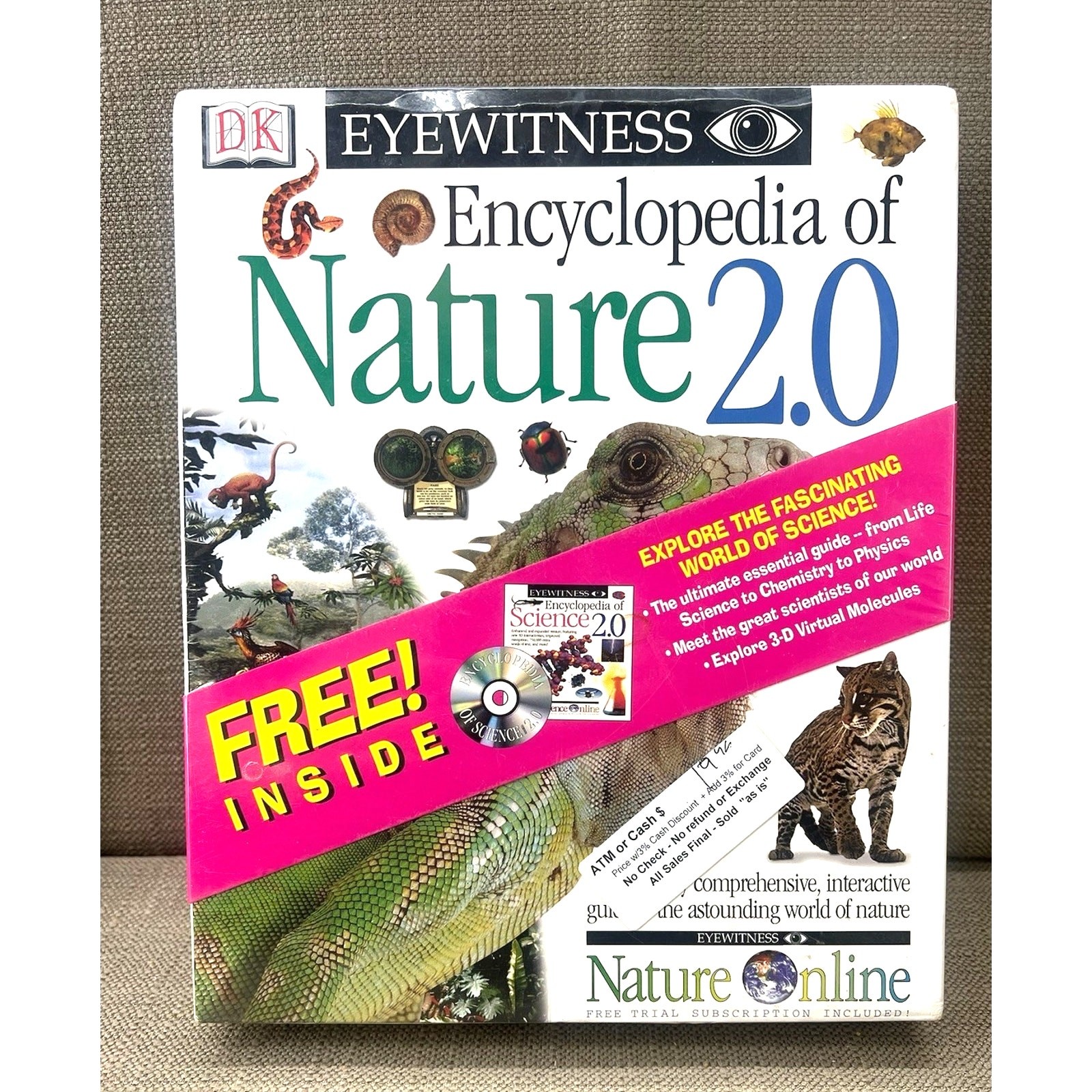 DK Eyewitness Encyclopedia of Nature 2.0 PC Mac Big Box Sealed 1997 CD-ROM NOS