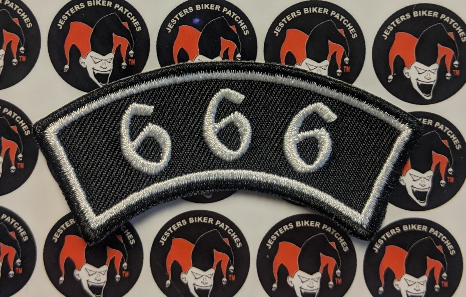 666 Embroidered Patch Rocker