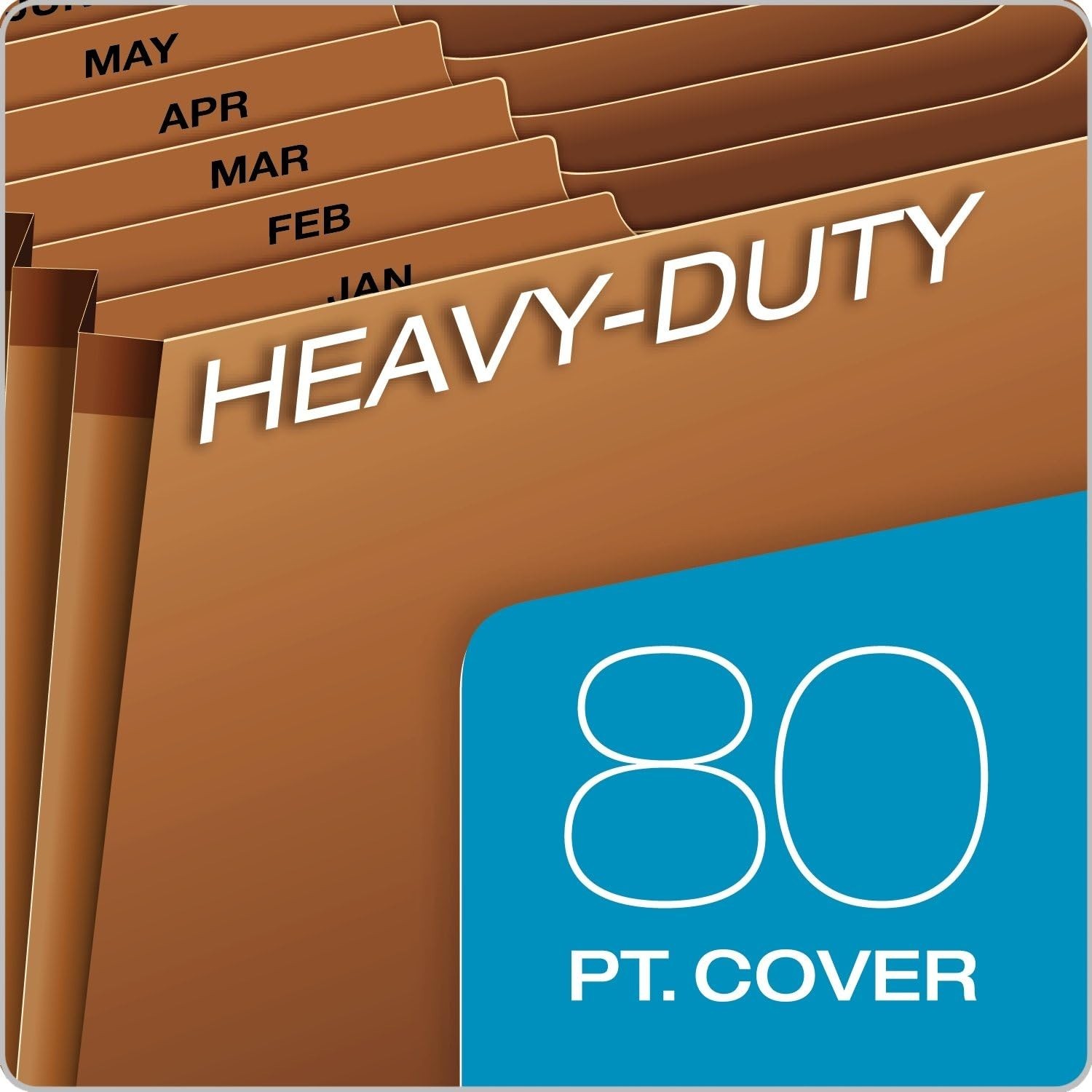 Monthly Accordion File Organizer Heavy Duty Expanding File Folder 12 Month