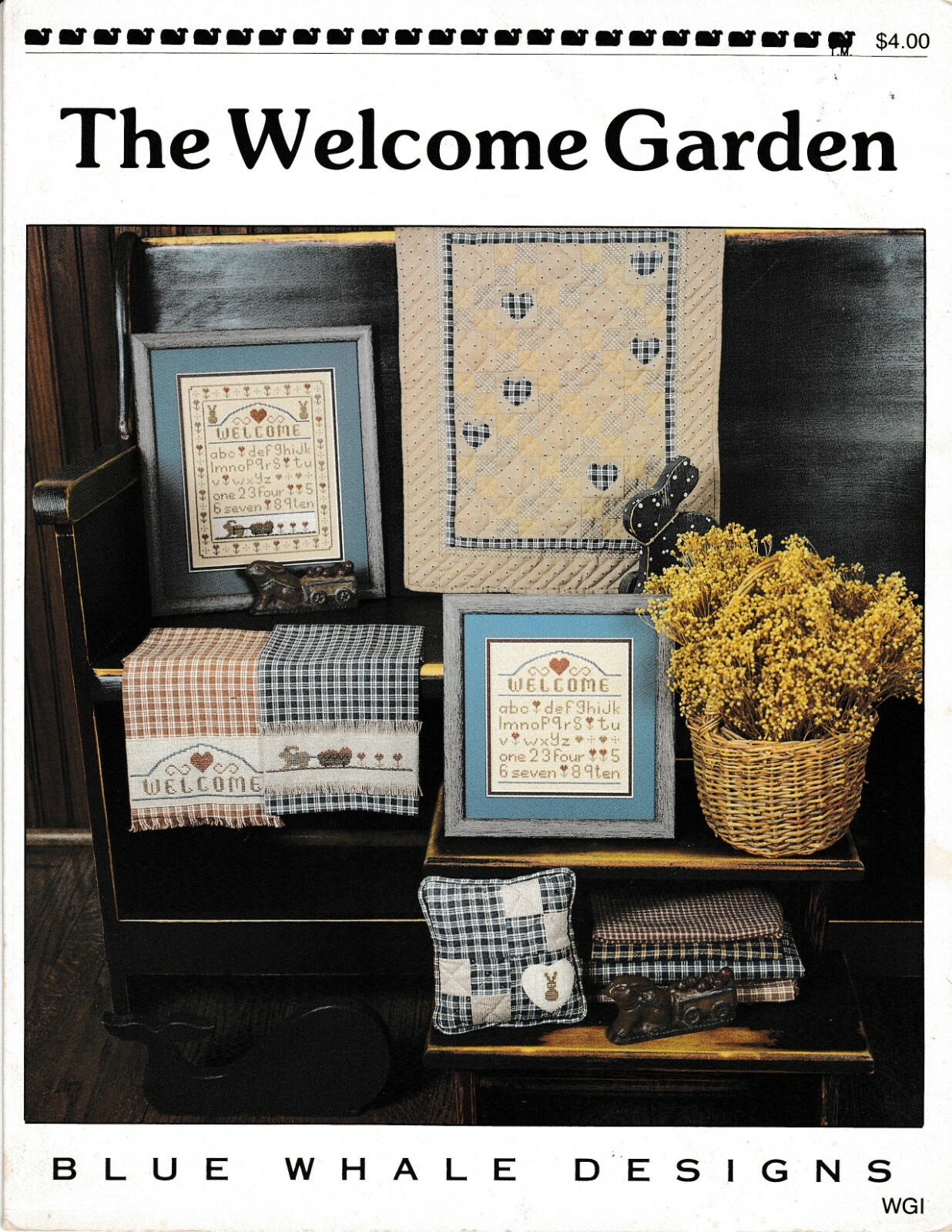 The Welcome Garden Cross Stitch | Blue Whale Designs #WGI