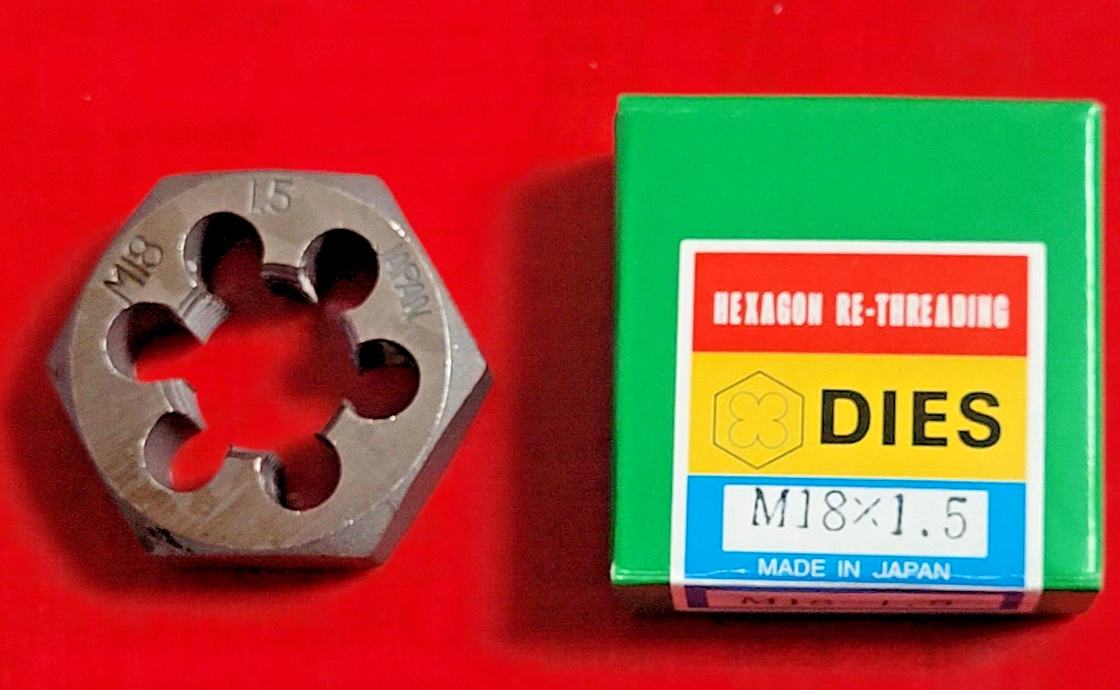 M18 X 1.5 16MM x 1.4" Hex Rethread Die Alfa MHD71035 CS RH Metric