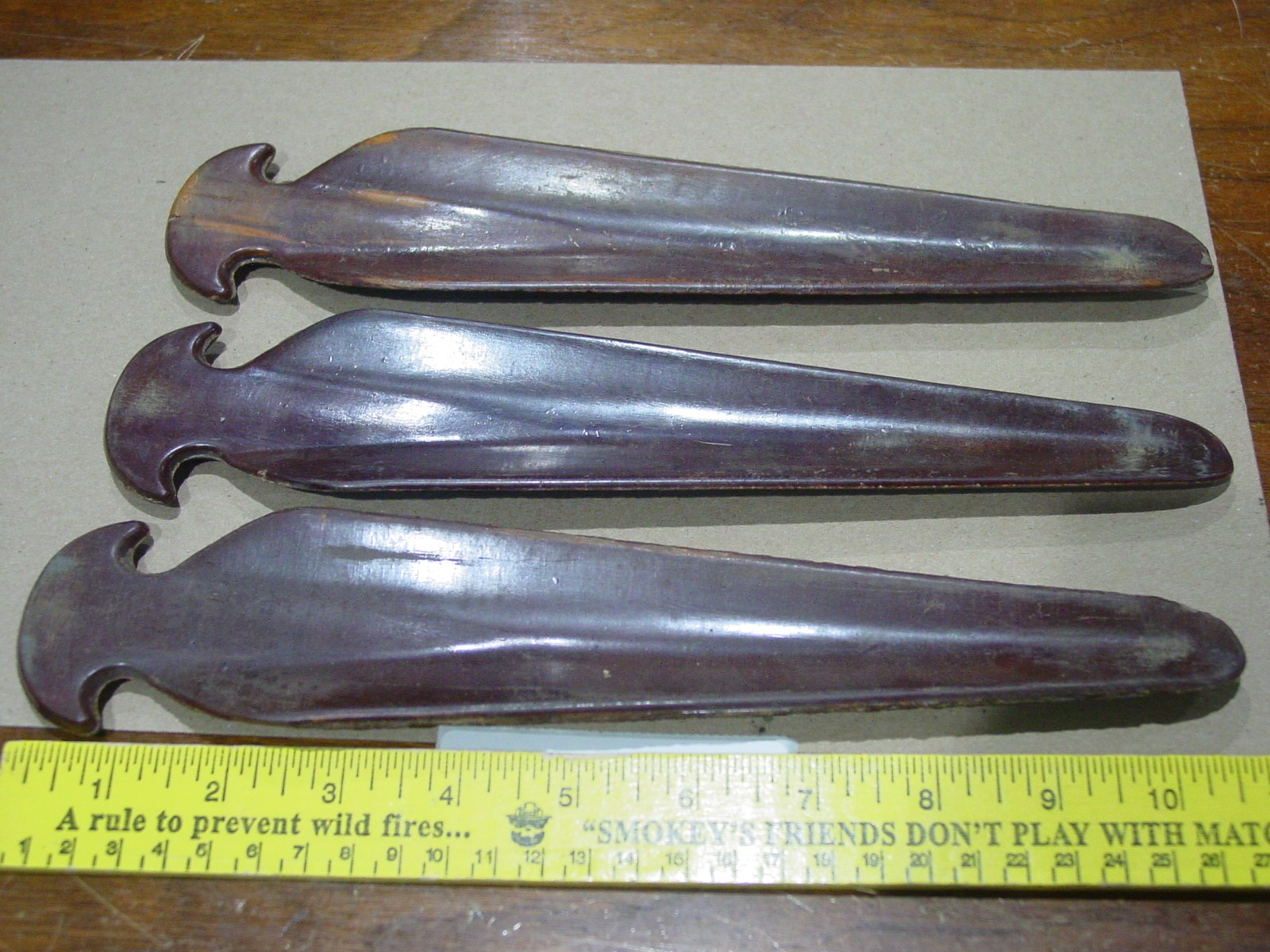 3 Vintage WWII Era BAKELITE STAKES German Pup Tent