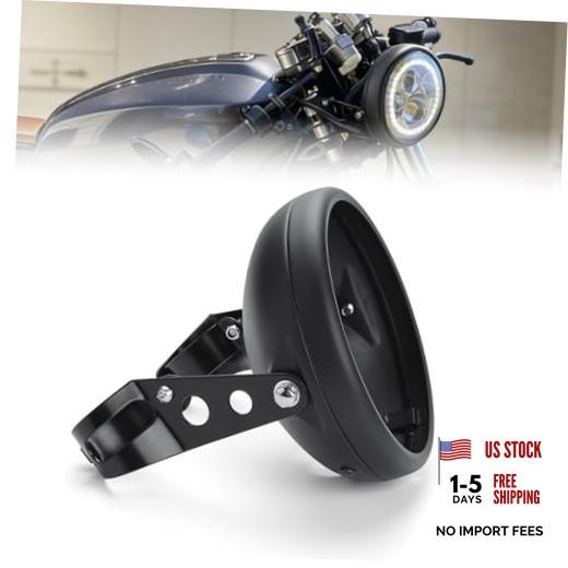 7 In Motorcycle Headlight Housing, Adjustable 35–48mm Fork Mount Bracket |