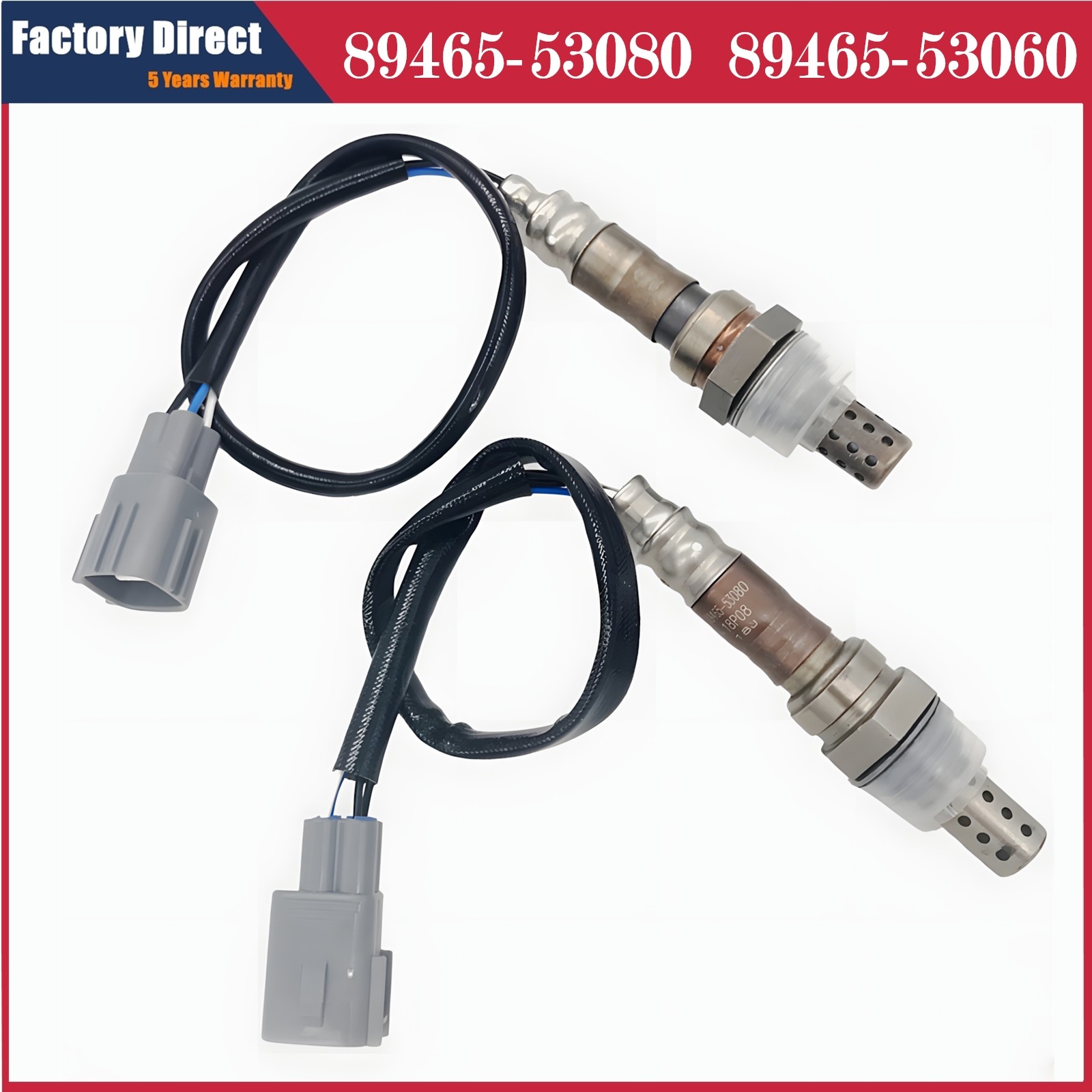 2Pcs Oxygen O2 Sensor For Toyota Altezza Gita RS200 SXE10 3SGE 2.0L 1998-2005