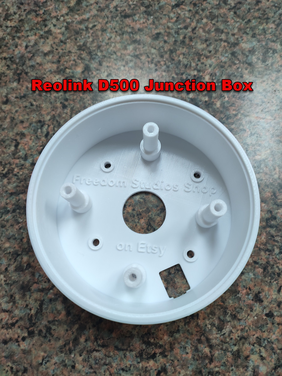 Junction Box for Reolink D500 security camera- No fading, no rust, 0 paint chips