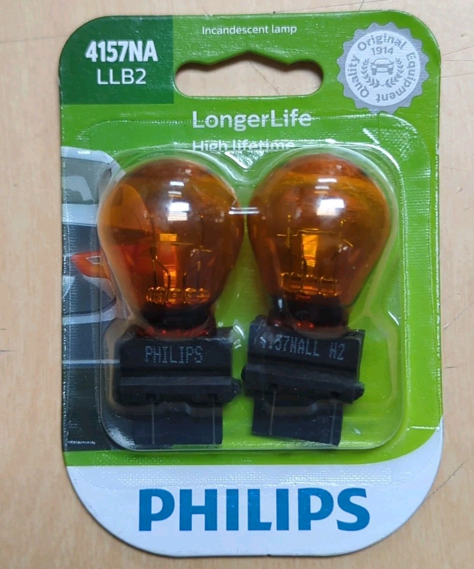 Phillips 4157NA 2 Pack Front Turn Signal Bulb