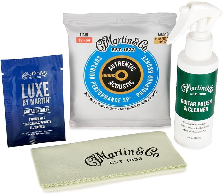 Guitar Cleaning Kit | Complete Bundle with Polish, Microfiber Cloth, Detailer &