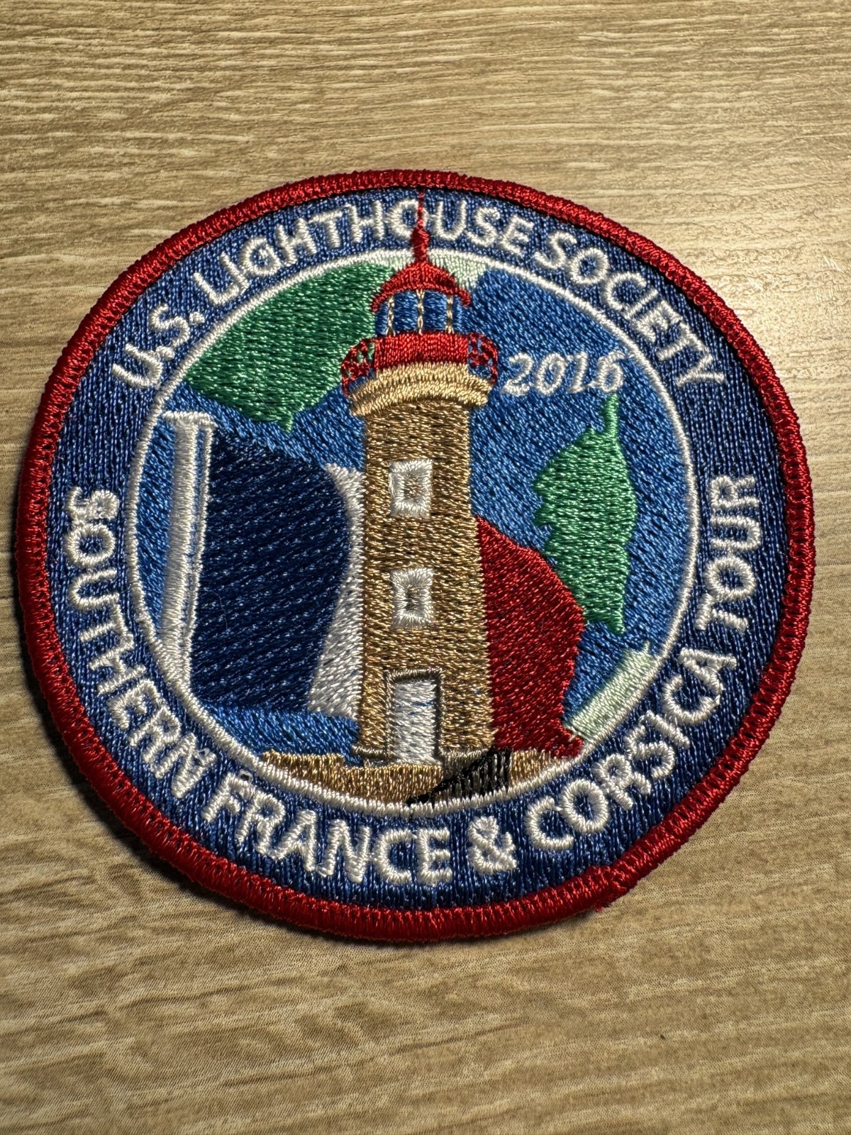 US Lighthouse Society Tour of Southern France & Corsica 2016 Patch FREE SHIPPING