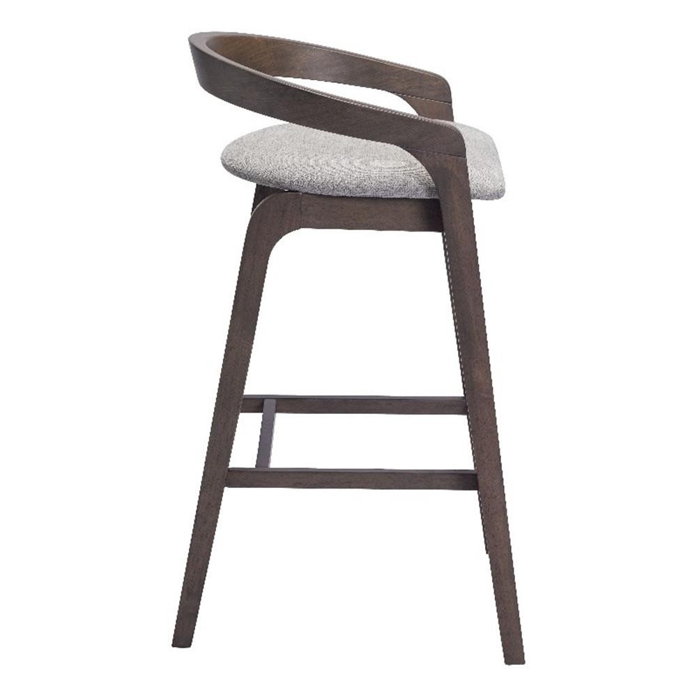 Troy Barstool (Set of 2) Dove Gray & Espresso