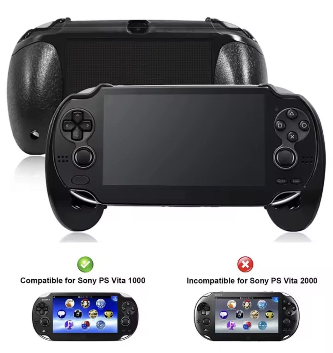 Bracket Stand Grip Plastic Holder for Sony PS Vita 1000 -Protective Control Case
