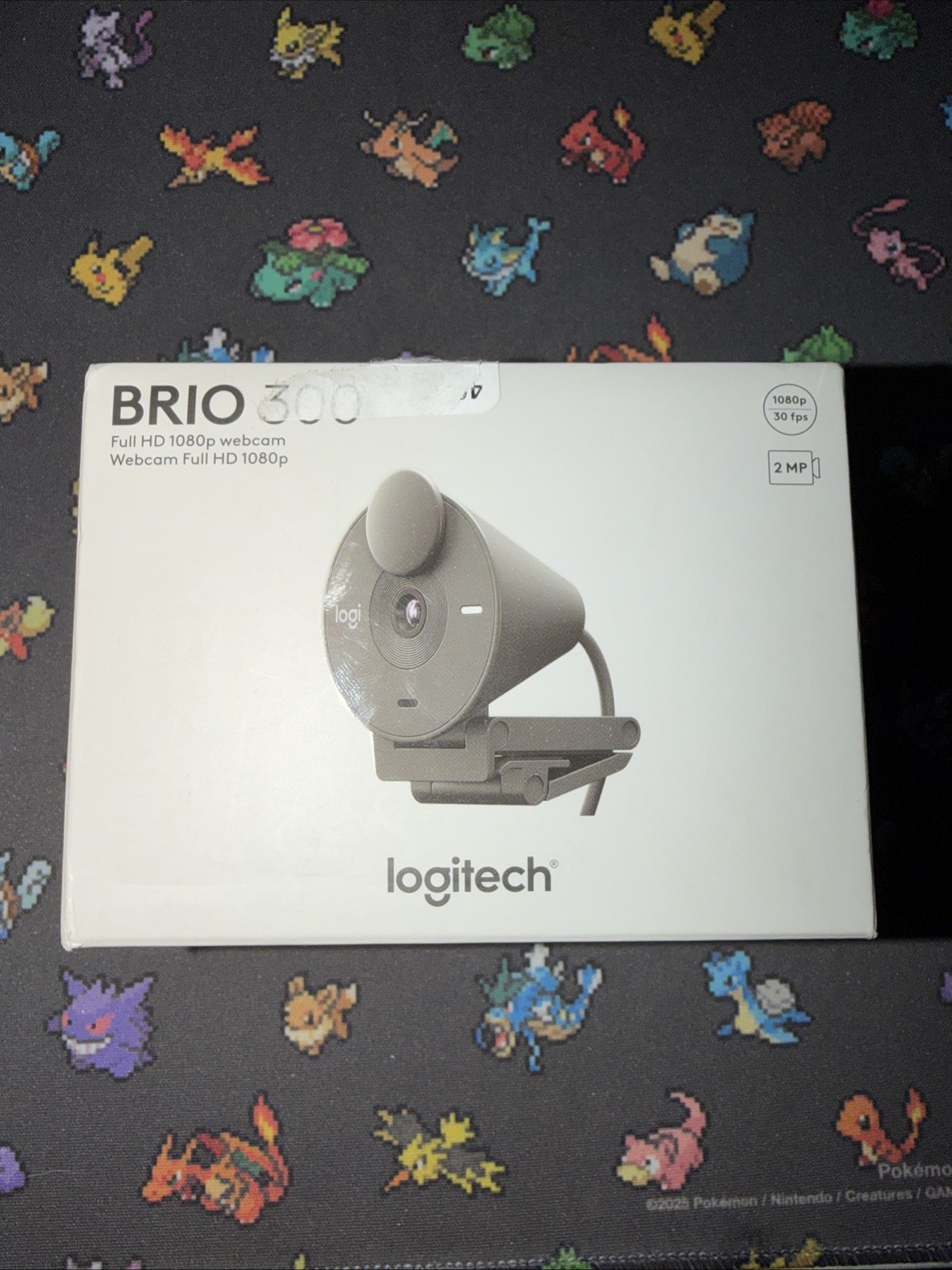 Logitech Brio 300 USB-C Webcam Graphite 1080P HD Mic AutoLight Privacy Brand New