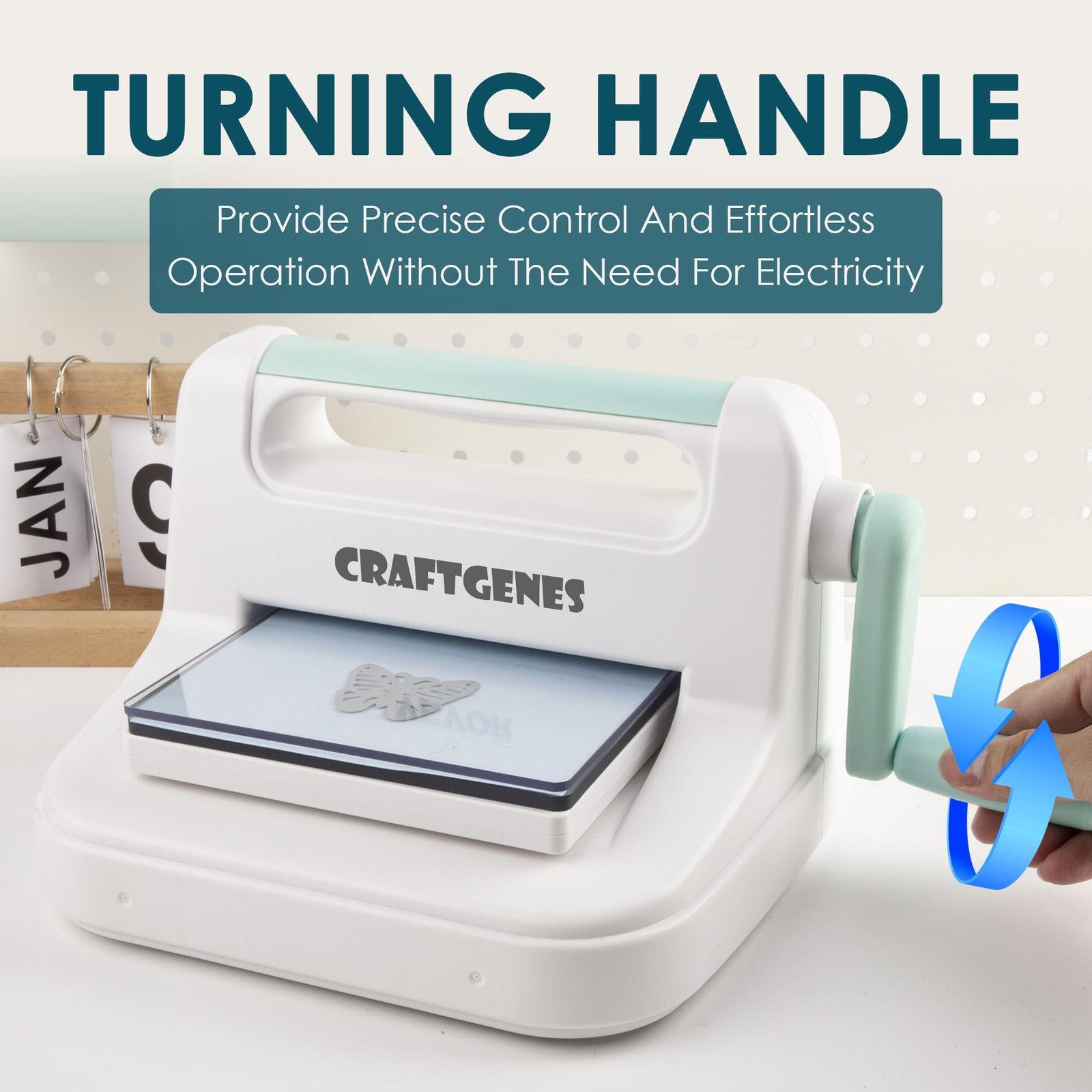 Manual Die Cutting Machine, Embossing Machine 6'' Opening Size for Cardmaking...