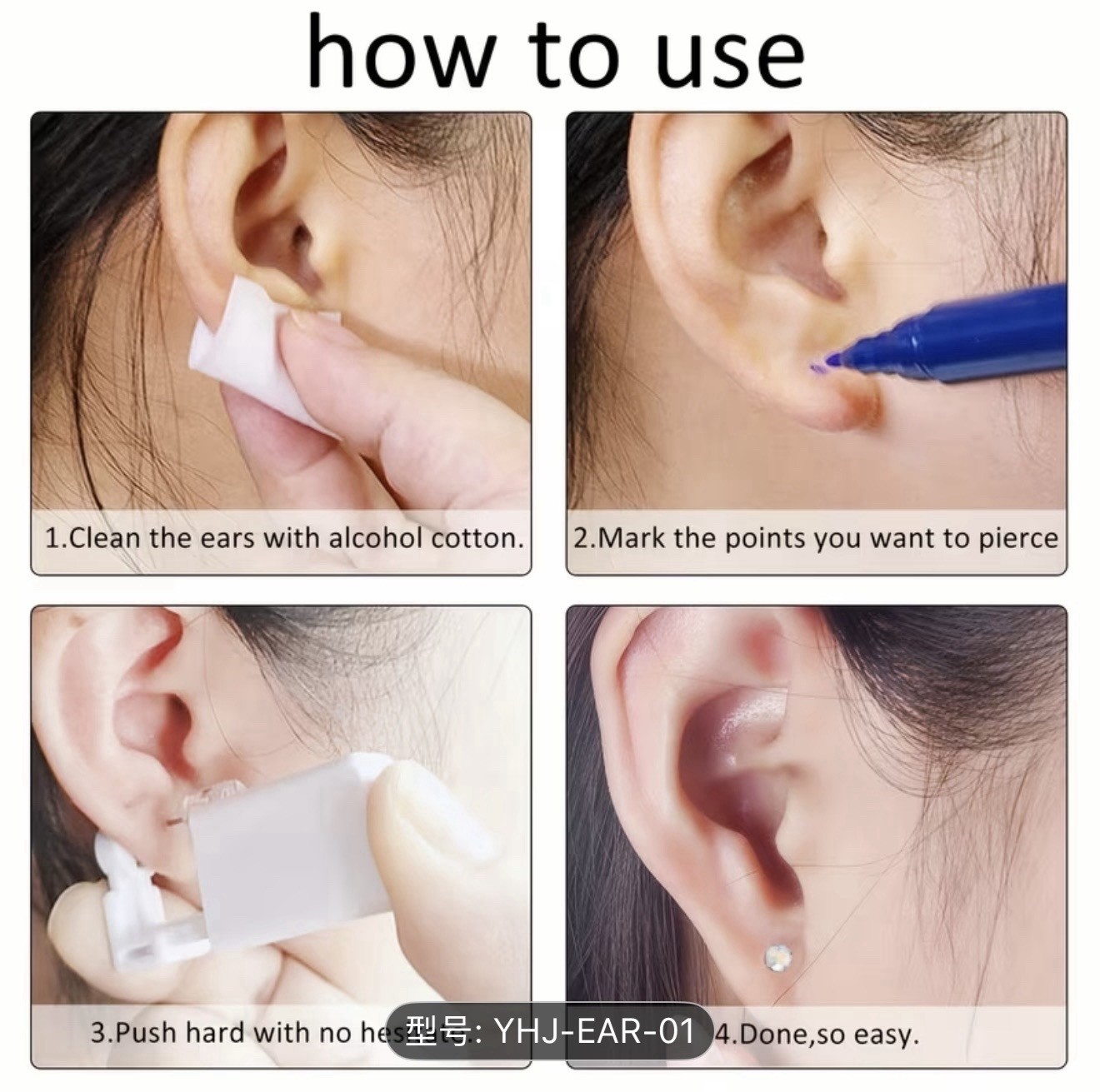 Essential Ear Piercing Gun Kit for diy