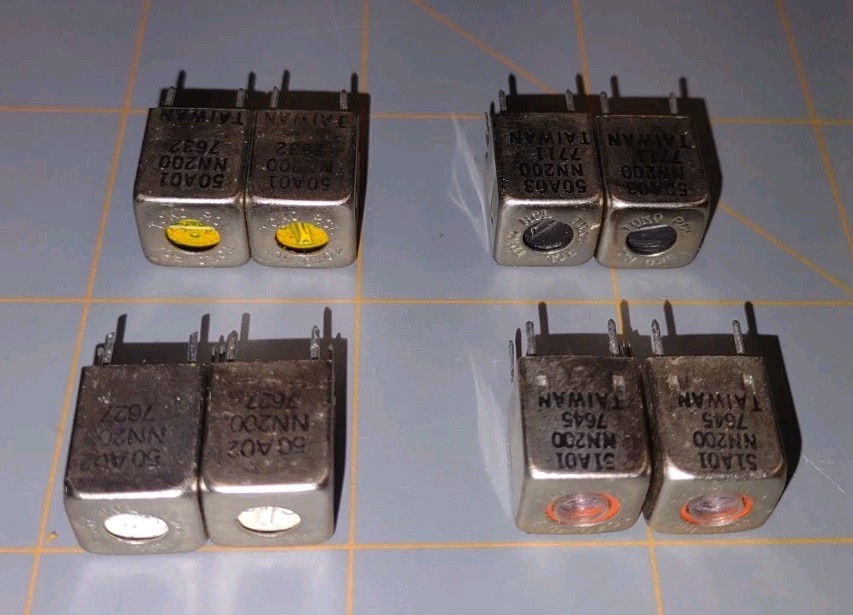 TOKO RCL Adjustable Coil Asst 50A01 50A02 50A03 51A01 Ham Radio Repair Lot 8 NOS