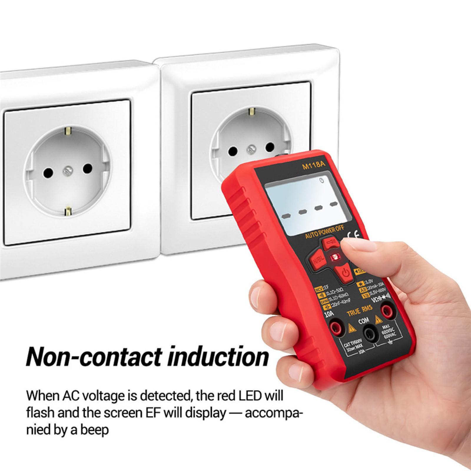 ANENG M118A Multifunktions Digital Multimeter 6000 Count Display Spannungstester