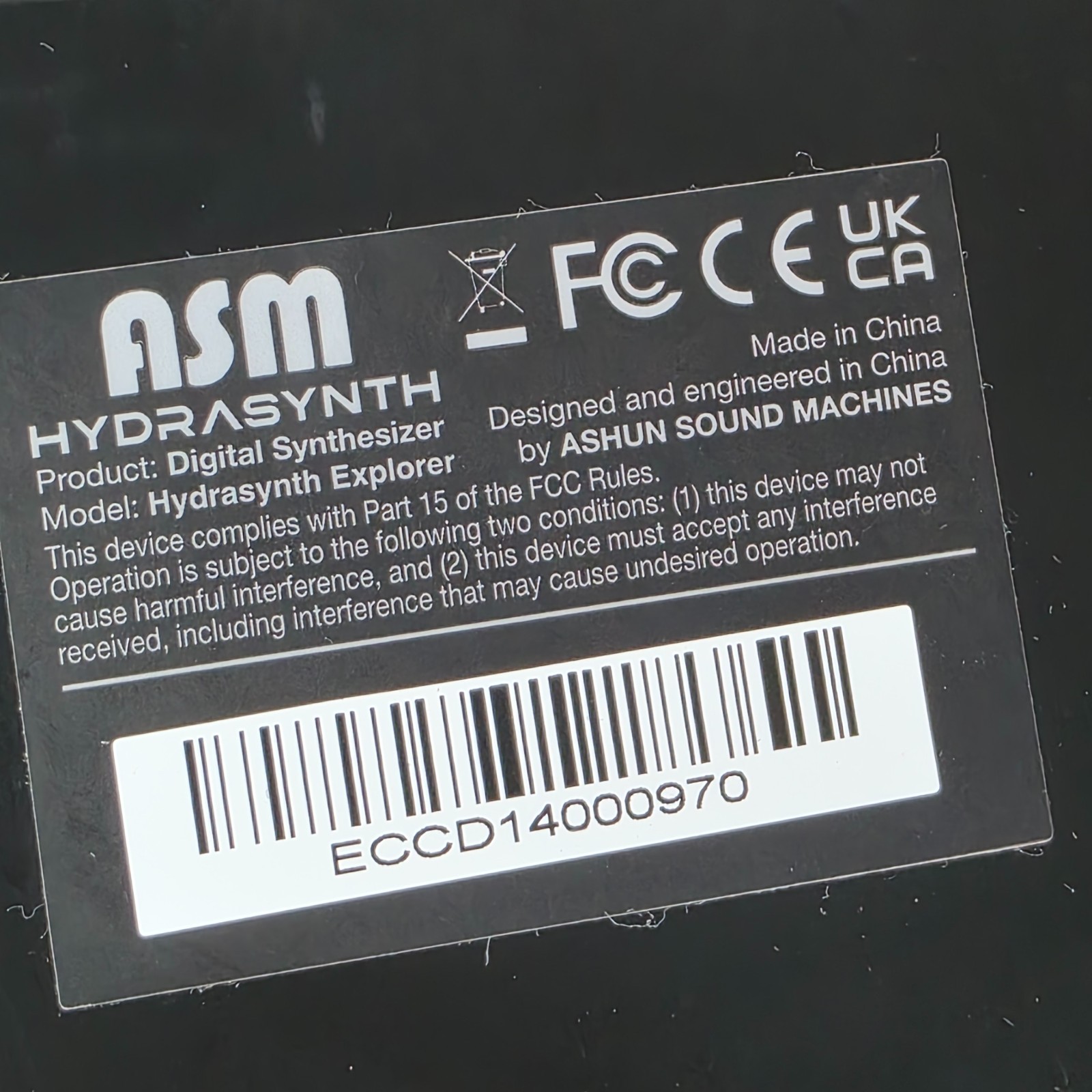 ASM Ashun Sound Machines Digital Polyphonic Synthesizer Hydrasynth Explorer