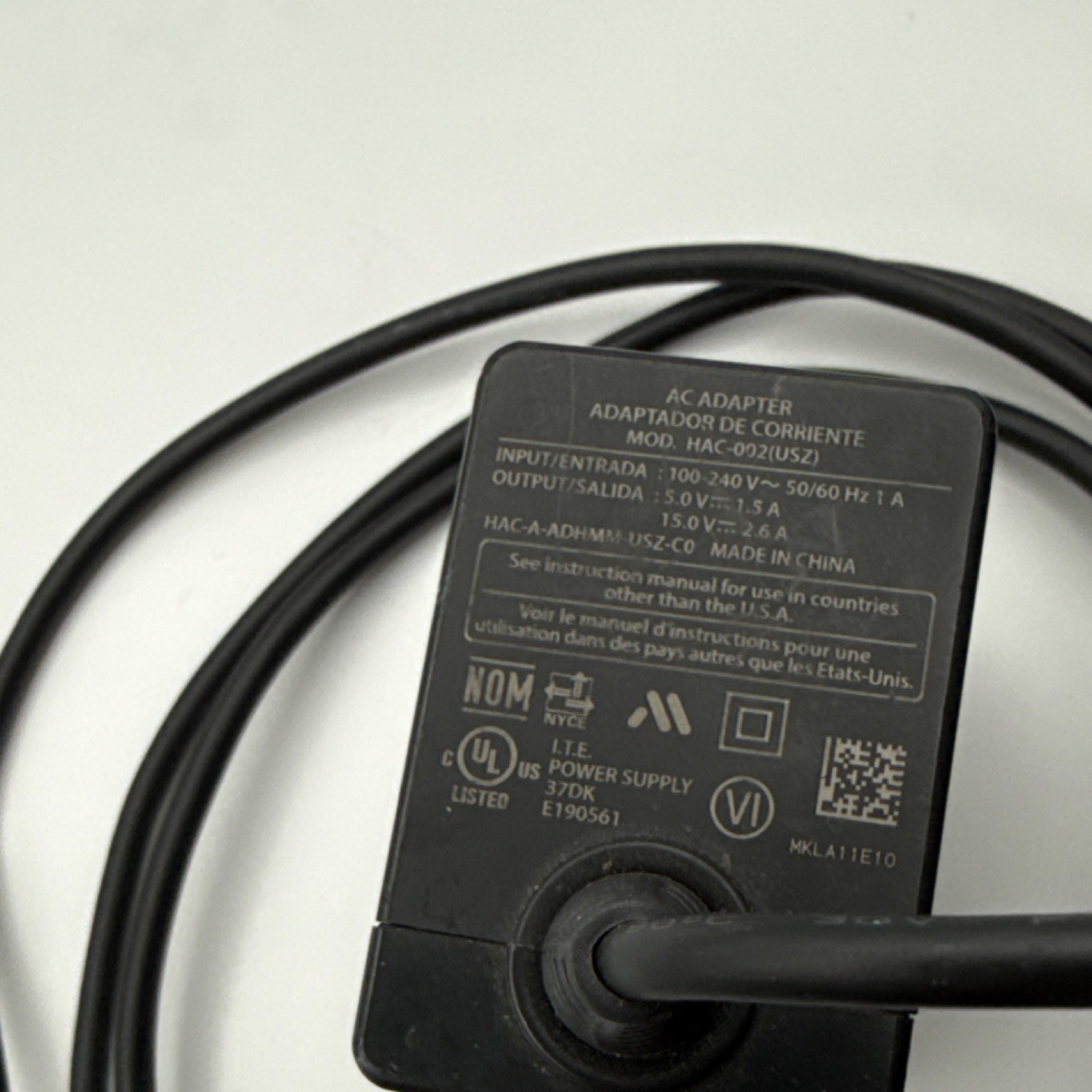 Nintendo Switch Power Cord