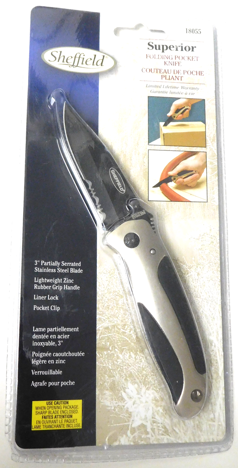 Sheffield 18055 Superior 3" Blade Folding Pocket Knife