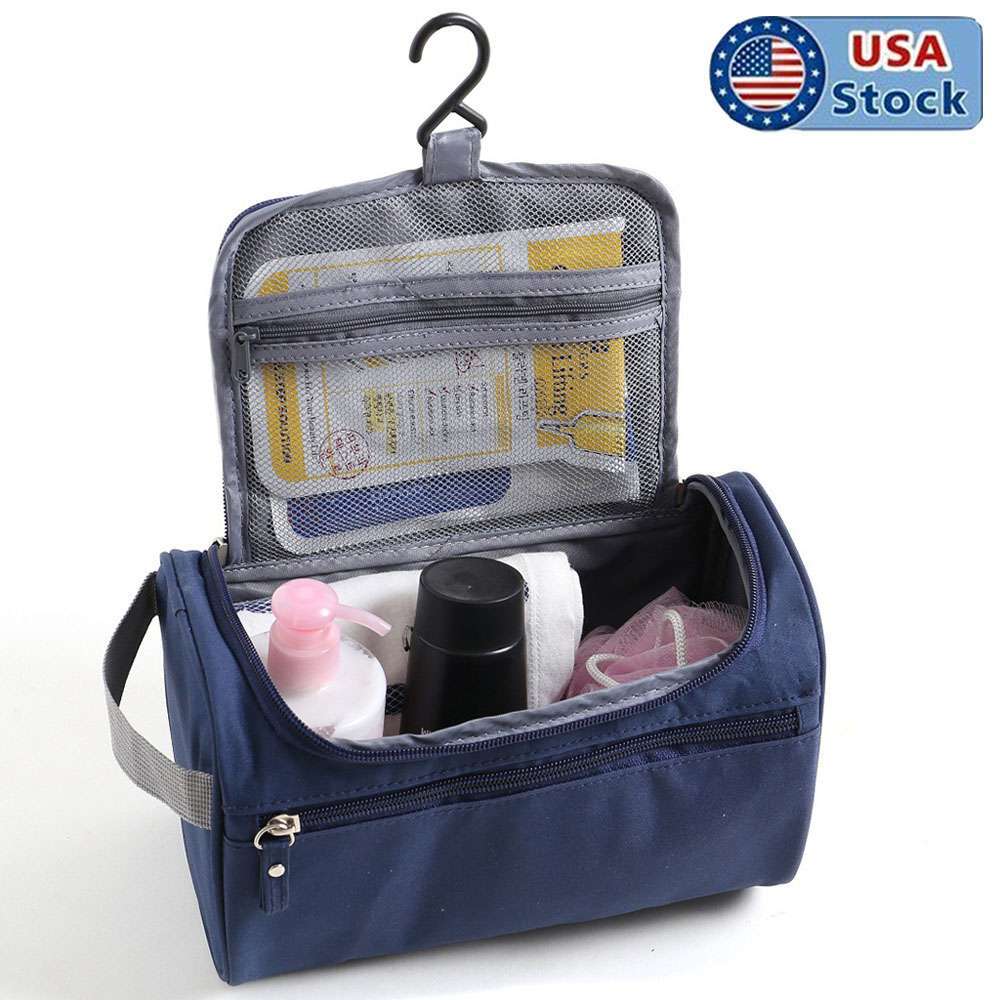 Large Travel Toiletry Bag Wash Kit Cosmetics Shaving Makeup Case Organizer Bag