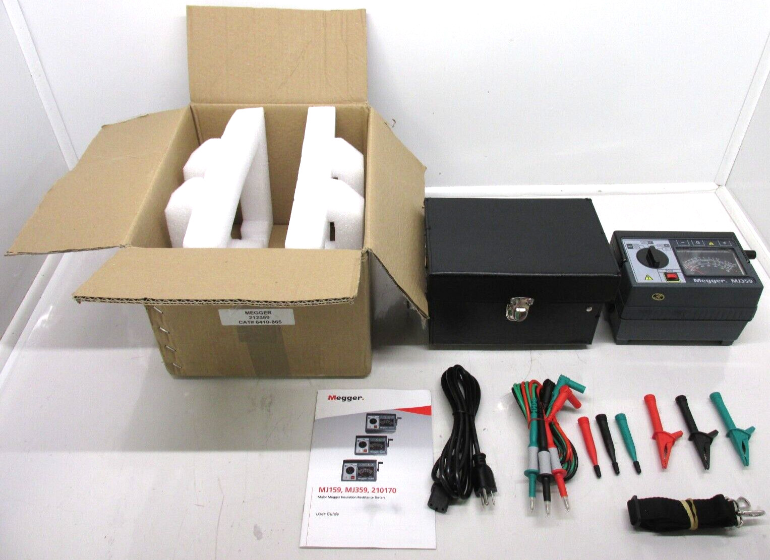 Megger MJ359 1KV Analog Insulation Resistance Tester W/Hand Crank Generator, INV