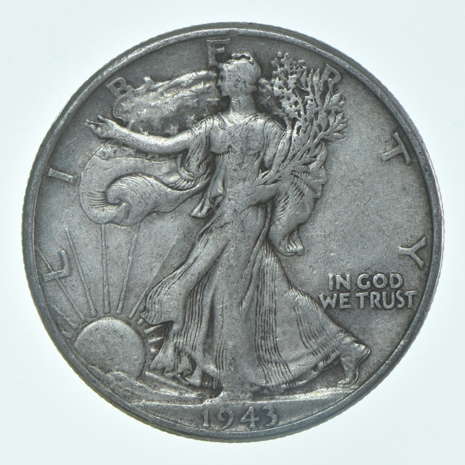 1943-P Walking Liberty Half Dollar CIRC VG+ 90% Silver