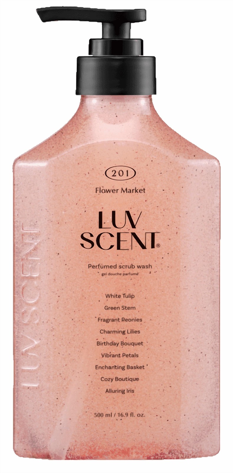 Luvscent Flowermarket Scrub Wash 16 Oz