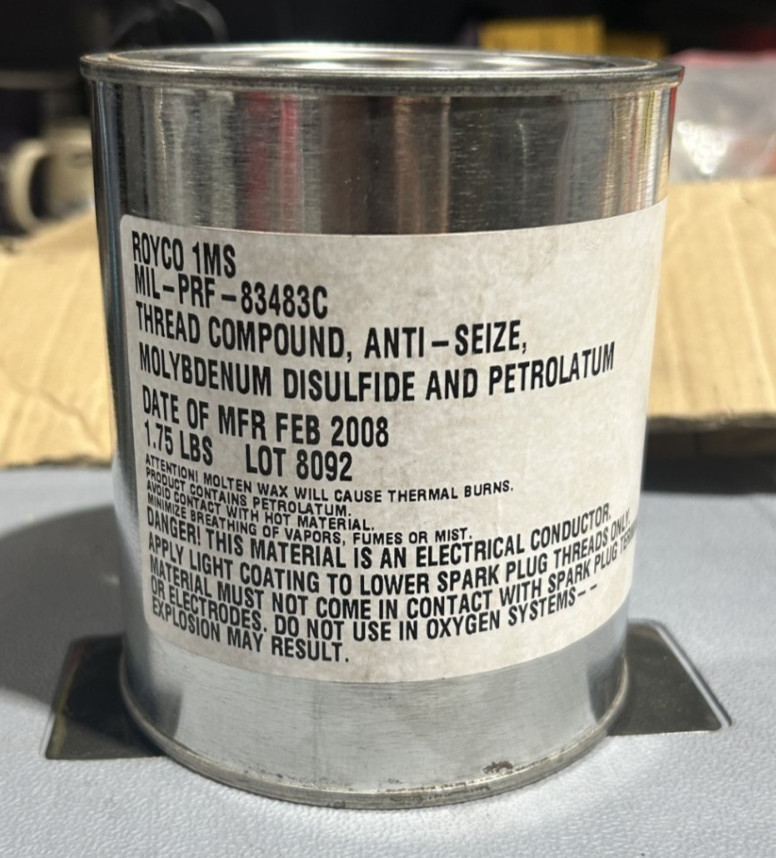 ROYCO 1MS-MIL-PRF-83483C 1.75 LBS, THREAD COMPOUND, ANTI-SEIZE, Aircraft