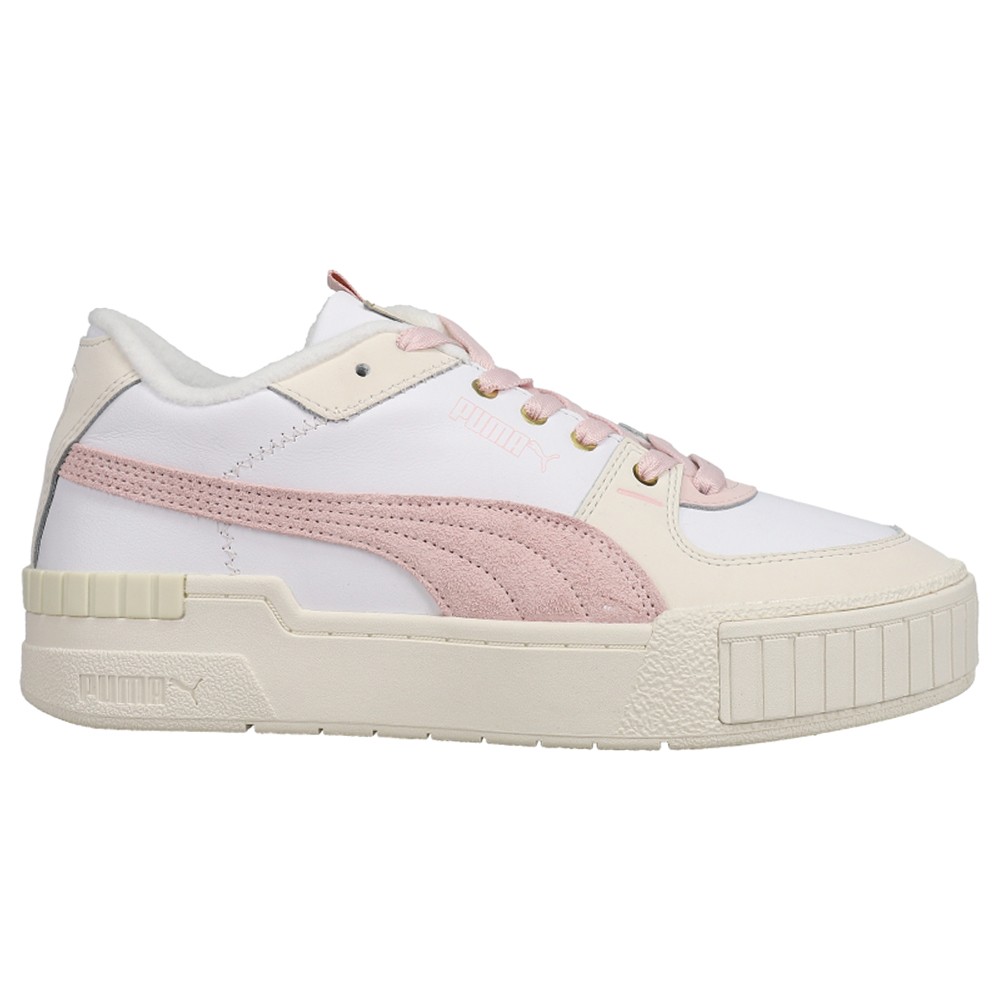 PUMA Cali Sport Frosted Hike Lace Up  Womens White Sneakers Casual Shoes 380948-