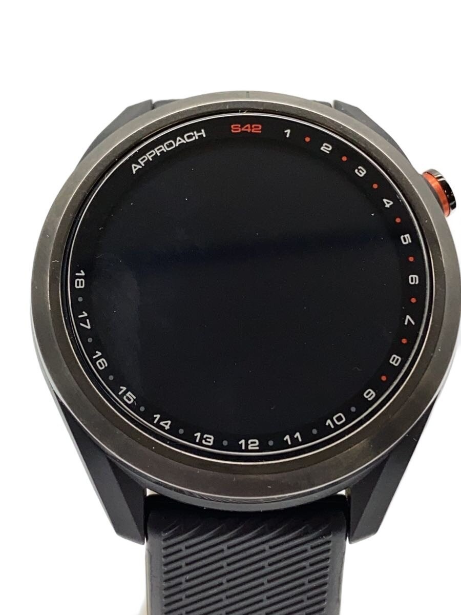 Garmin Approach S42 Black Digital Rubber GPS Golf Smartwatch Used