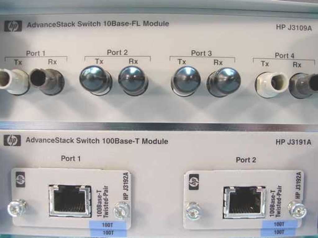 HP J3100A AdvanceStack Switch 2000 J3191A J3102A J3109A J3136A Modules
