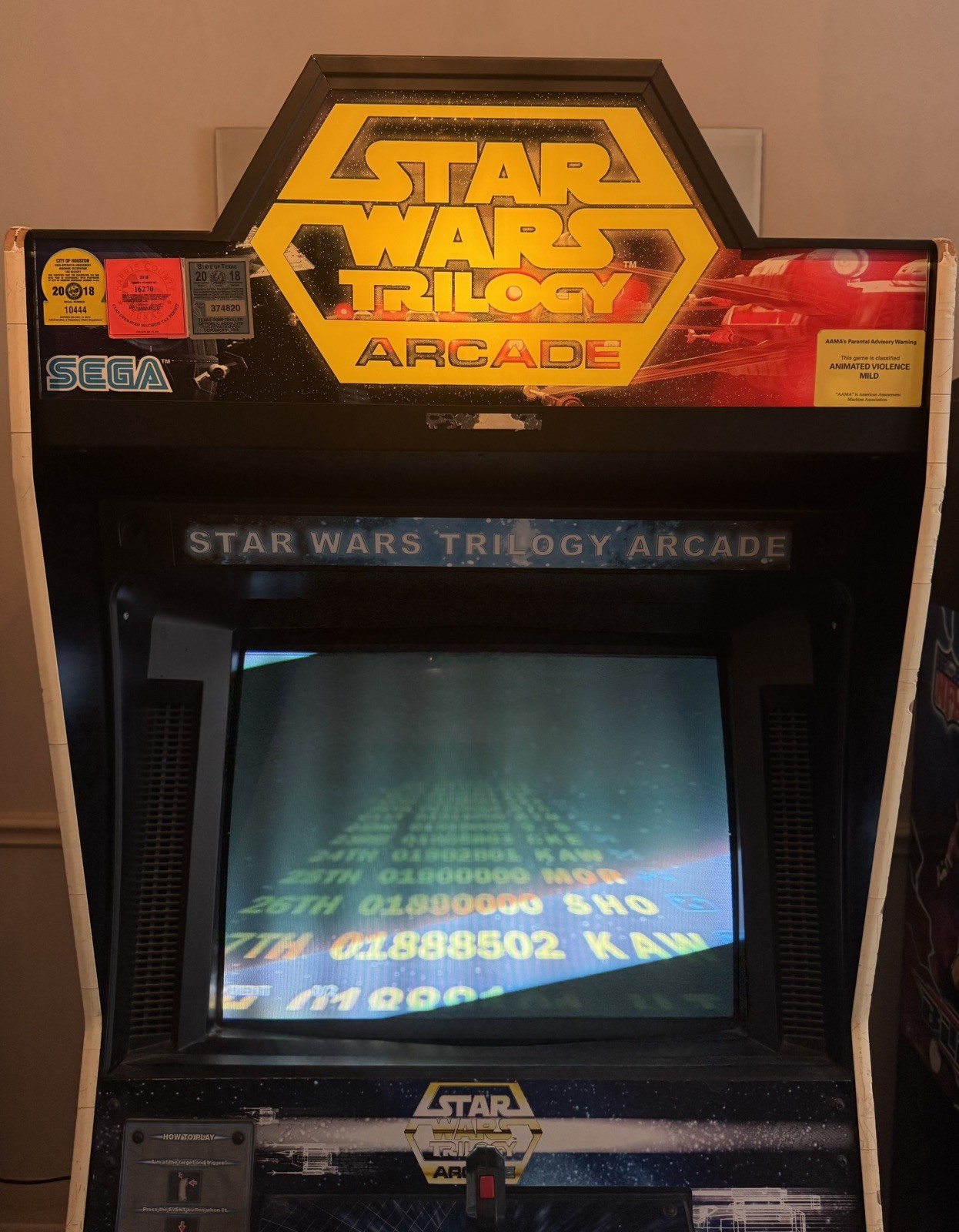 SEGA Star Wars Trilogy Arcade Machine