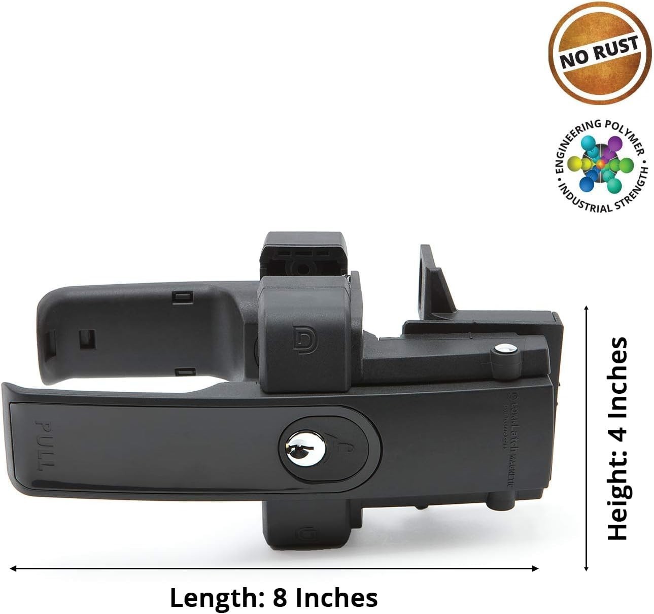 Innovative Magnetic Gate Latch with Durable Polymer Design for Long-Lasting Use