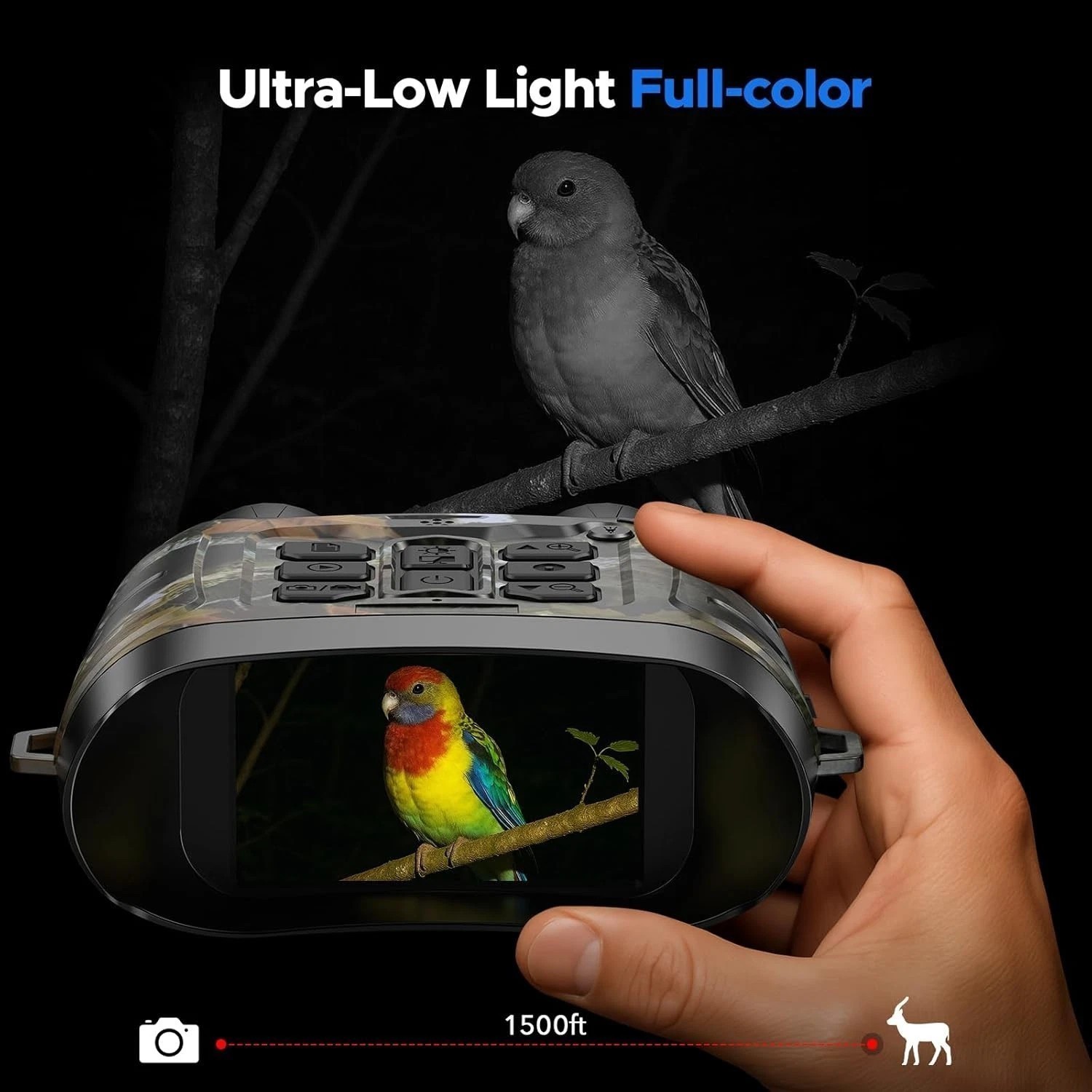 Full Color Night Vision Goggles, 112 MP 4K Night Vision Binoculars 5000mAh&64GB