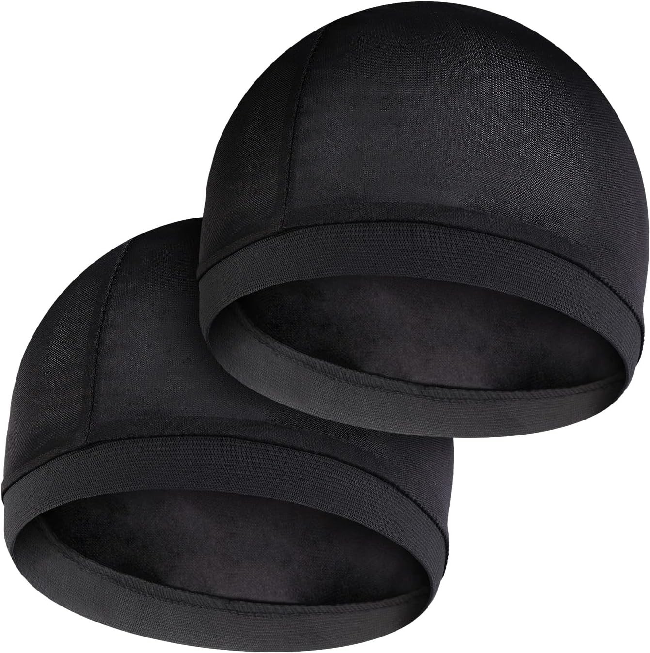 Durags Bonnet Turban Wave Cap Night Grip Skull Beanies 2 PCS