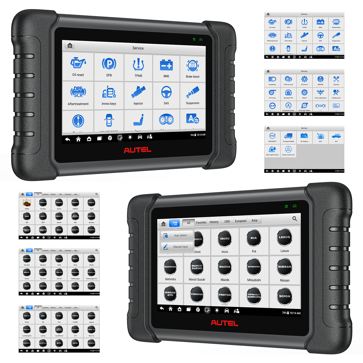 Autel MX808S PRO MaxiDAS DS708 Diagnostic Scanner OBD2 Code Reader Active Test