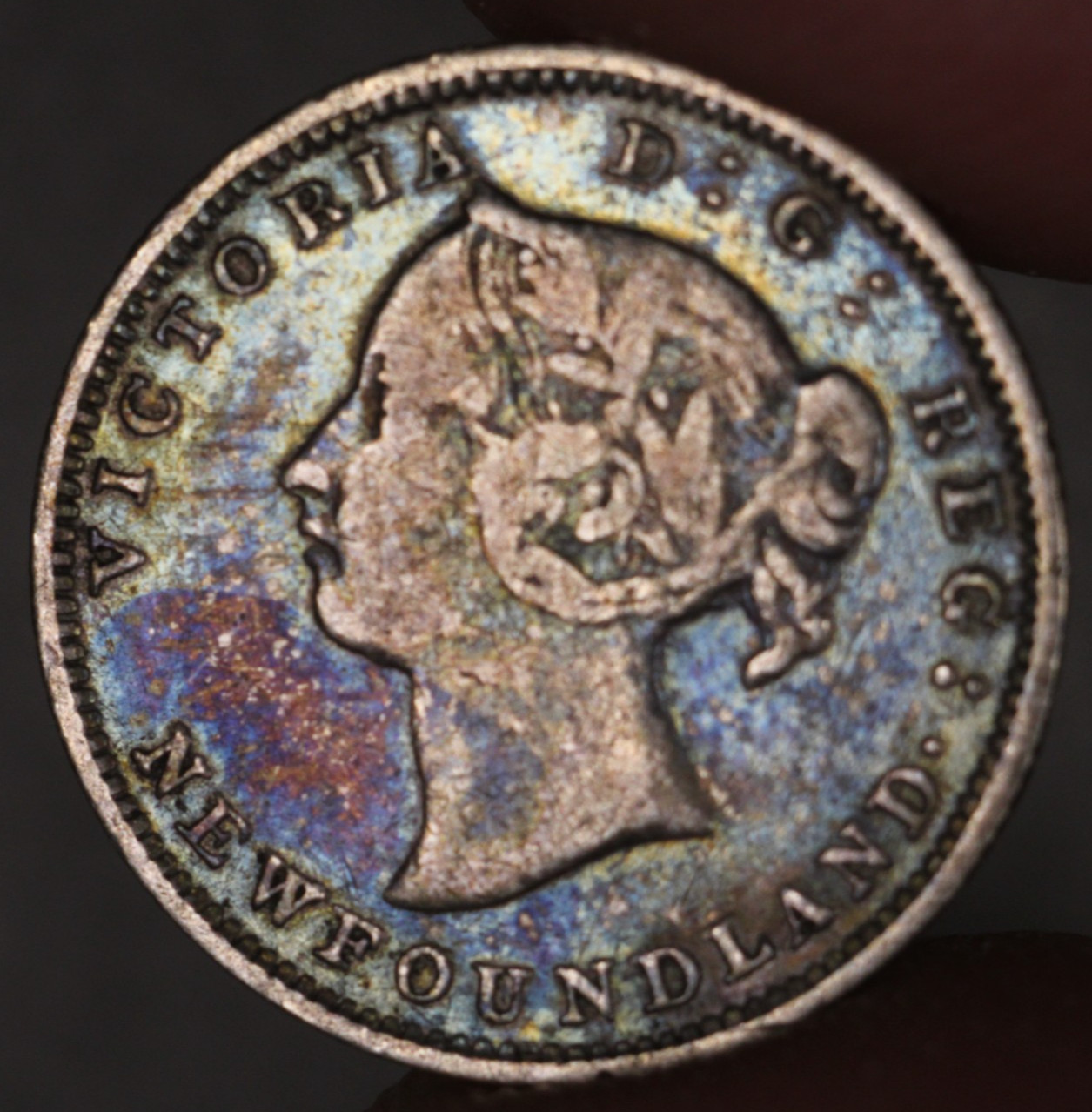1890 Newfoundland Silver 5 Cents