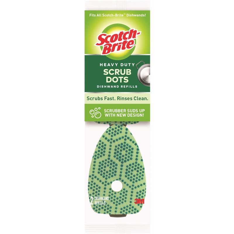 Scotch-Brite 488-2-7 Synthetic Fiber Heavy Duty Scrub Sponge Refill 1.65 L in.